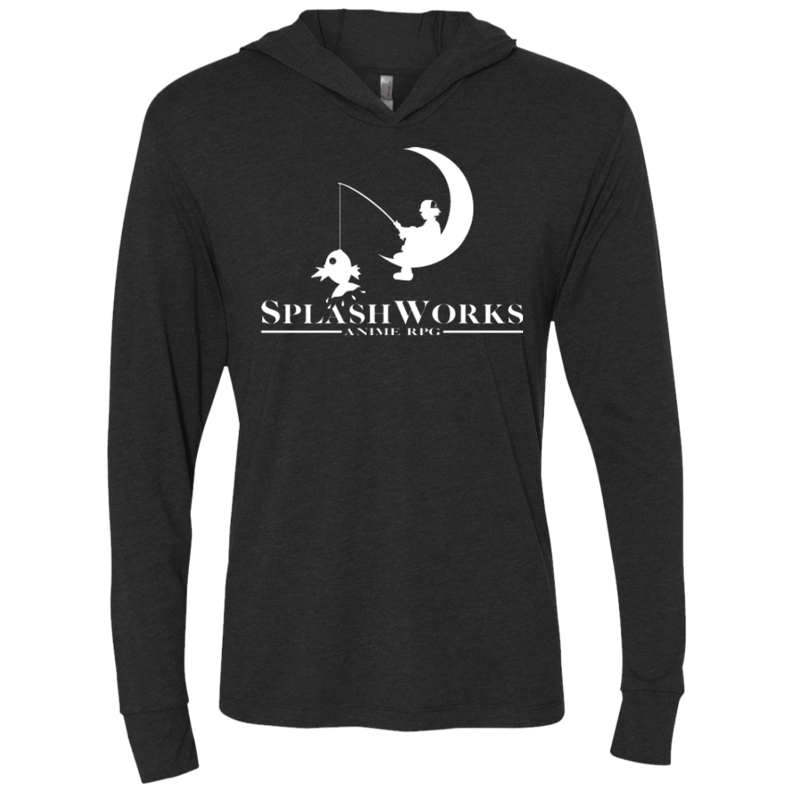 T-Shirts Vintage Black / X-Small Splash Works Triblend Long Sleeve Hoodie Tee