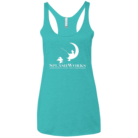 T-Shirts Tahiti Blue / X-Small Splash Works Women's Triblend Racerback Tank