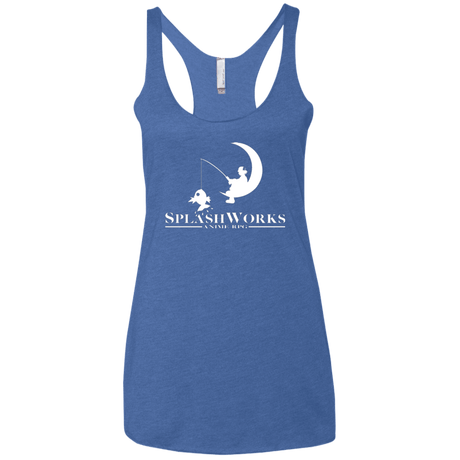 T-Shirts Vintage Royal / X-Small Splash Works Women's Triblend Racerback Tank