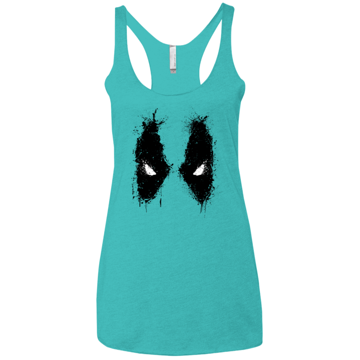 T-Shirts Tahiti Blue / X-Small Splatted Merc Women's Triblend Racerback Tank