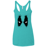 T-Shirts Tahiti Blue / X-Small Splatted Merc Women's Triblend Racerback Tank