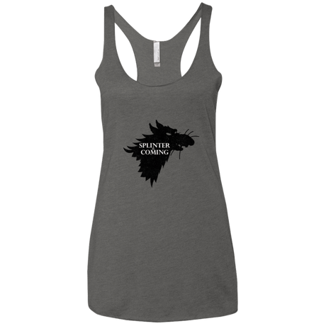 T-Shirts Premium Heather / X-Small Splinter is Coming Women's Triblend Racerback Tank