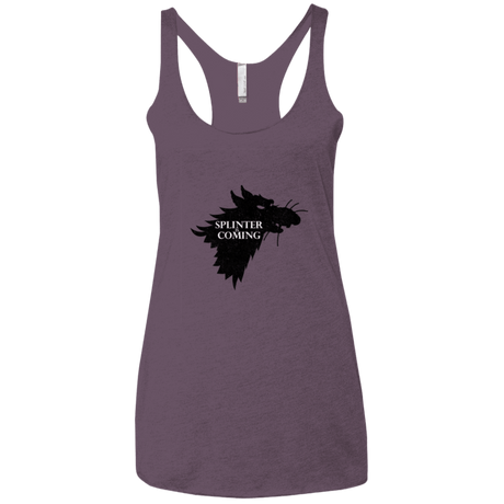 T-Shirts Vintage Purple / X-Small Splinter is Coming Women's Triblend Racerback Tank