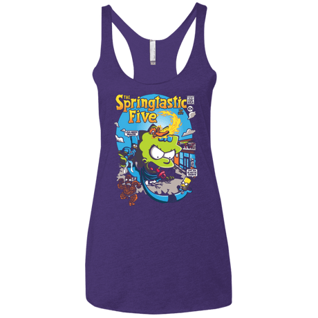 T-Shirts Purple / X-Small Springtastic Women's Triblend Racerback Tank