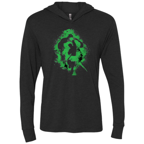 T-Shirts Vintage Black / X-Small Star Punch! Triblend Long Sleeve Hoodie Tee