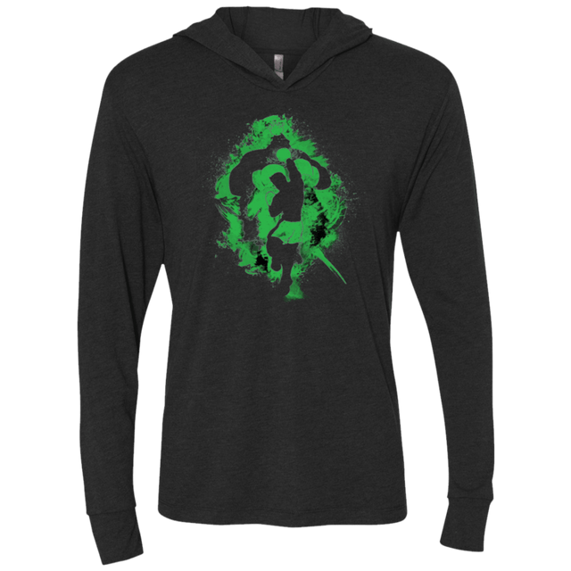 T-Shirts Vintage Black / X-Small Star Punch! Triblend Long Sleeve Hoodie Tee