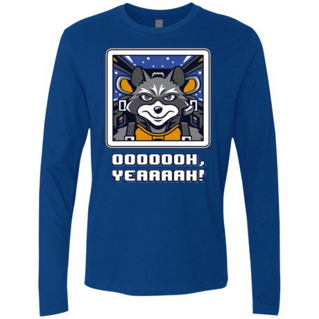 T-Shirts Royal / Small Star Raccoon Men's Premium Long Sleeve