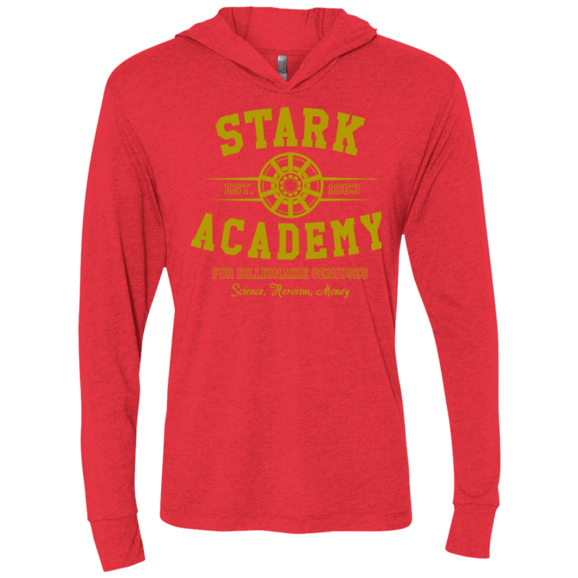 T-Shirts Vintage Red / X-Small Stark Academy Triblend Long Sleeve Hoodie Tee