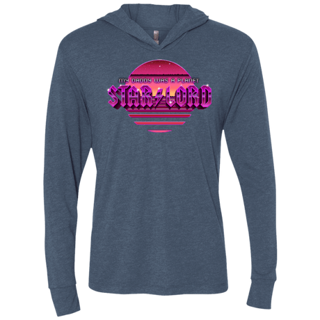 T-Shirts Indigo / X-Small Starlord Summer Triblend Long Sleeve Hoodie Tee
