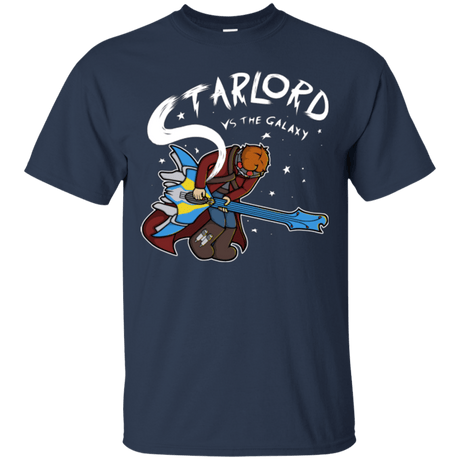 T-Shirts Navy / Small Starlord vs The Galaxy T-Shirt