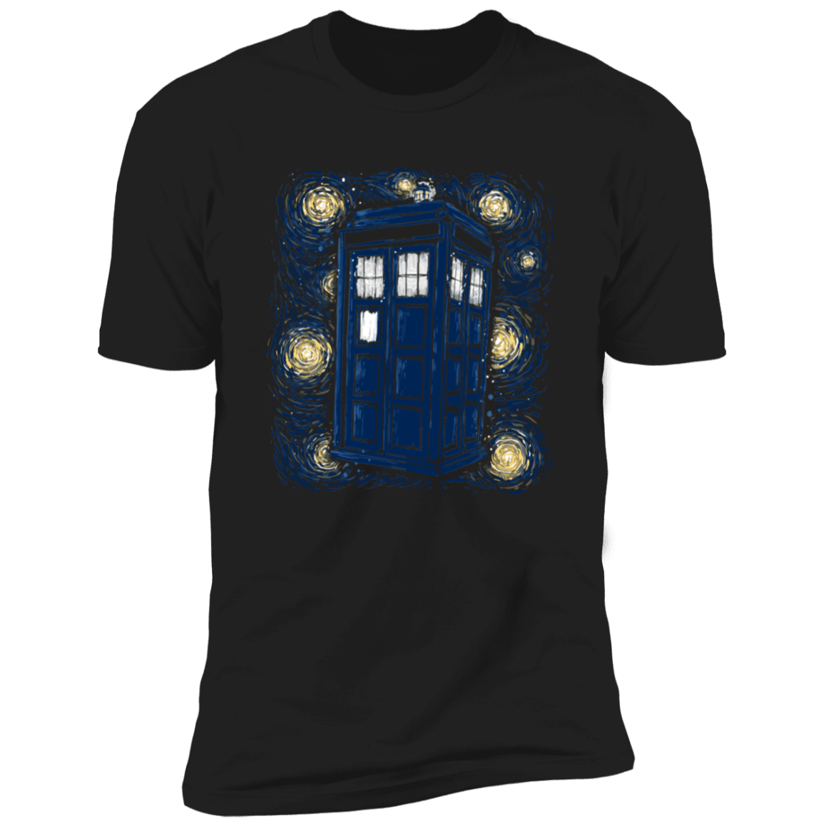 T-Shirts Black / X-Small Starry Tardis Men's Premium T-Shirt