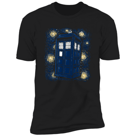 T-Shirts Black / X-Small Starry Tardis Men's Premium T-Shirt