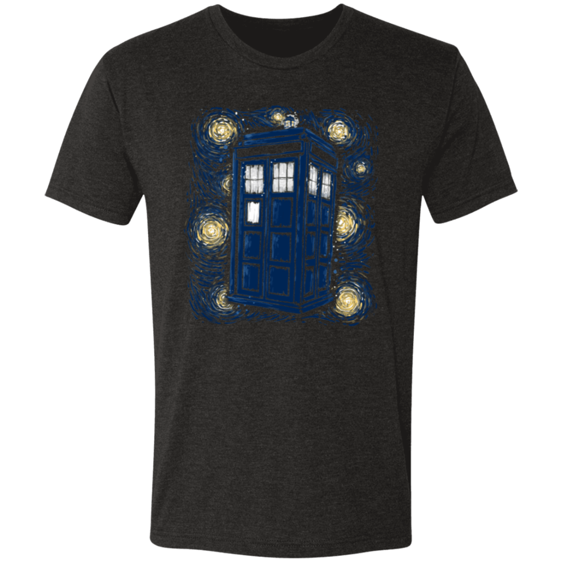 T-Shirts Vintage Black / S Starry Tardis Men's Triblend T-Shirt