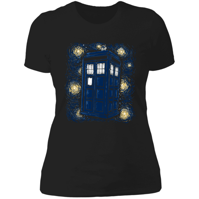 T-Shirts Black / X-Small Starry Tardis Women's Premium T-Shirt