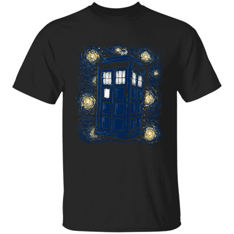 T-Shirts Black / YXS Starry Tardis Youth T-Shirt