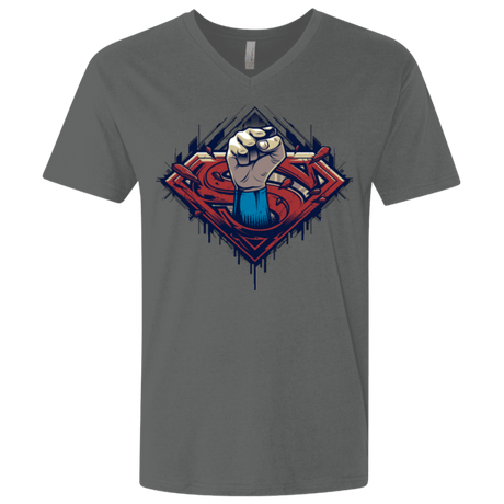 T-Shirts Heavy Metal / X-Small Steel Hero Men's Premium V-Neck