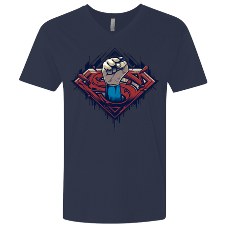 T-Shirts Midnight Navy / X-Small Steel Hero Men's Premium V-Neck