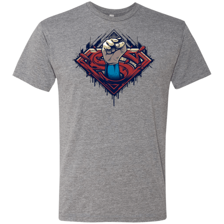 T-Shirts Premium Heather / Small Steel Hero Men's Triblend T-Shirt