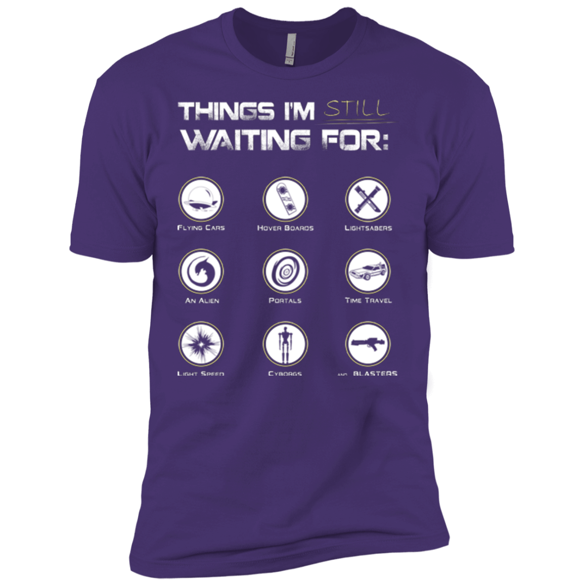 T-Shirts Purple / X-Small Still Waiting Men's Premium T-Shirt