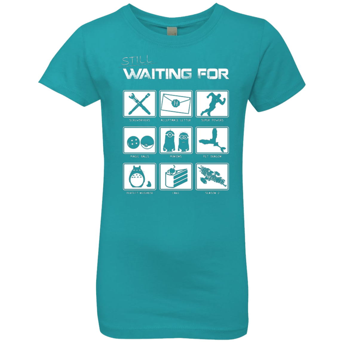 T-Shirts Tahiti Blue / YXS Still Waiting Part 2 Girls Premium T-Shirt
