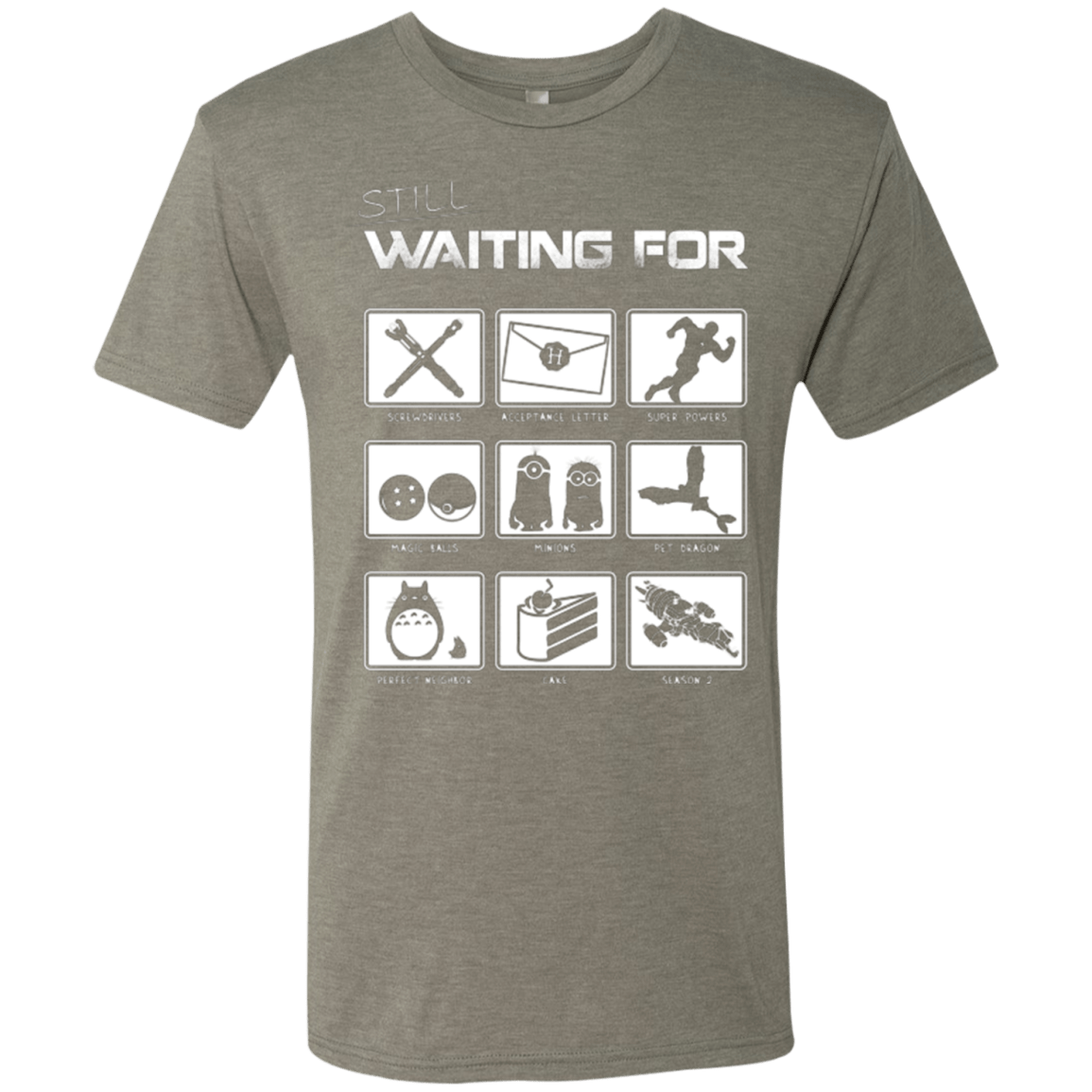 T-Shirts Venetian Grey / Small Still Waiting Part 2 Men's Triblend T-Shirt