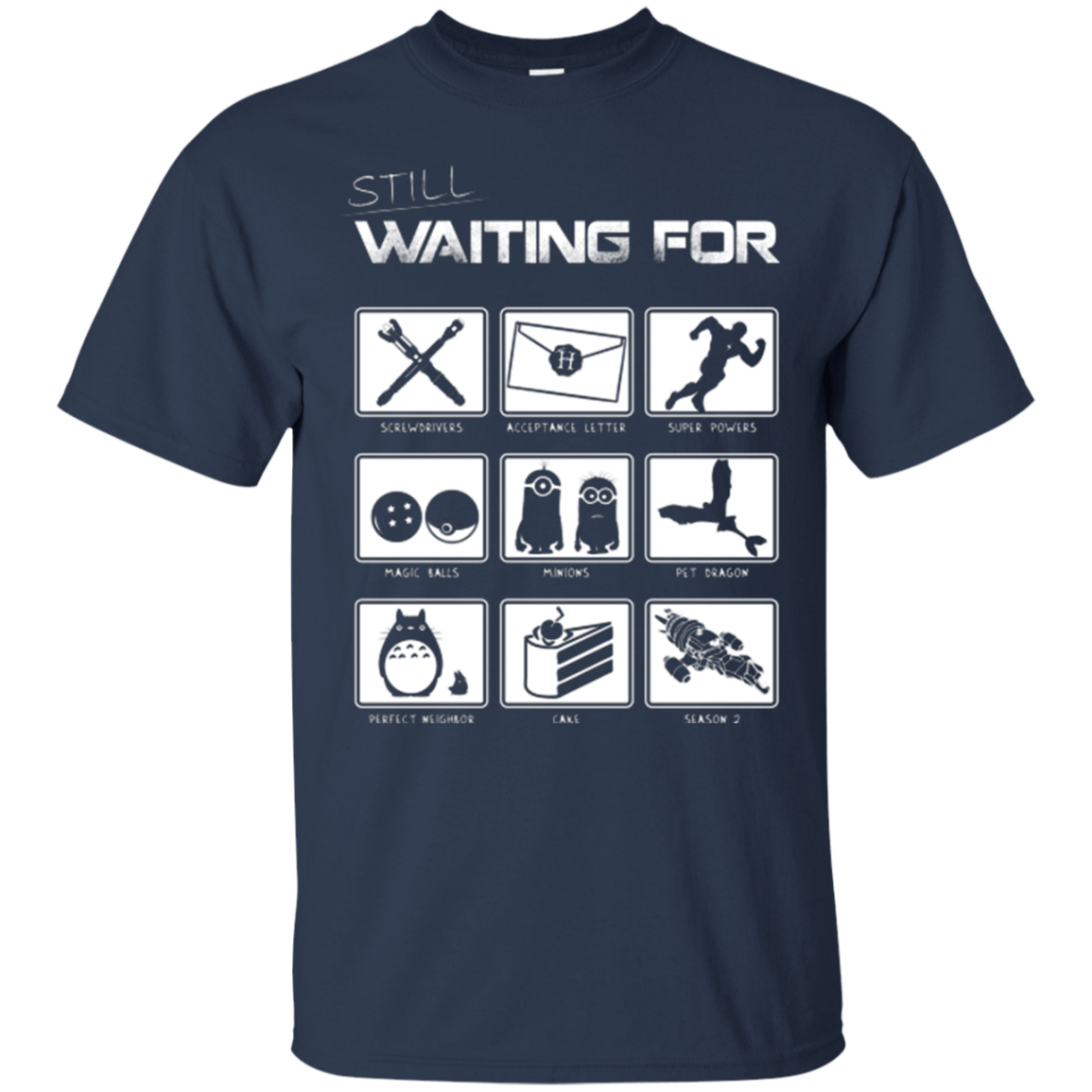 T-Shirts Navy / Small Still Waiting Part 2 T-Shirt