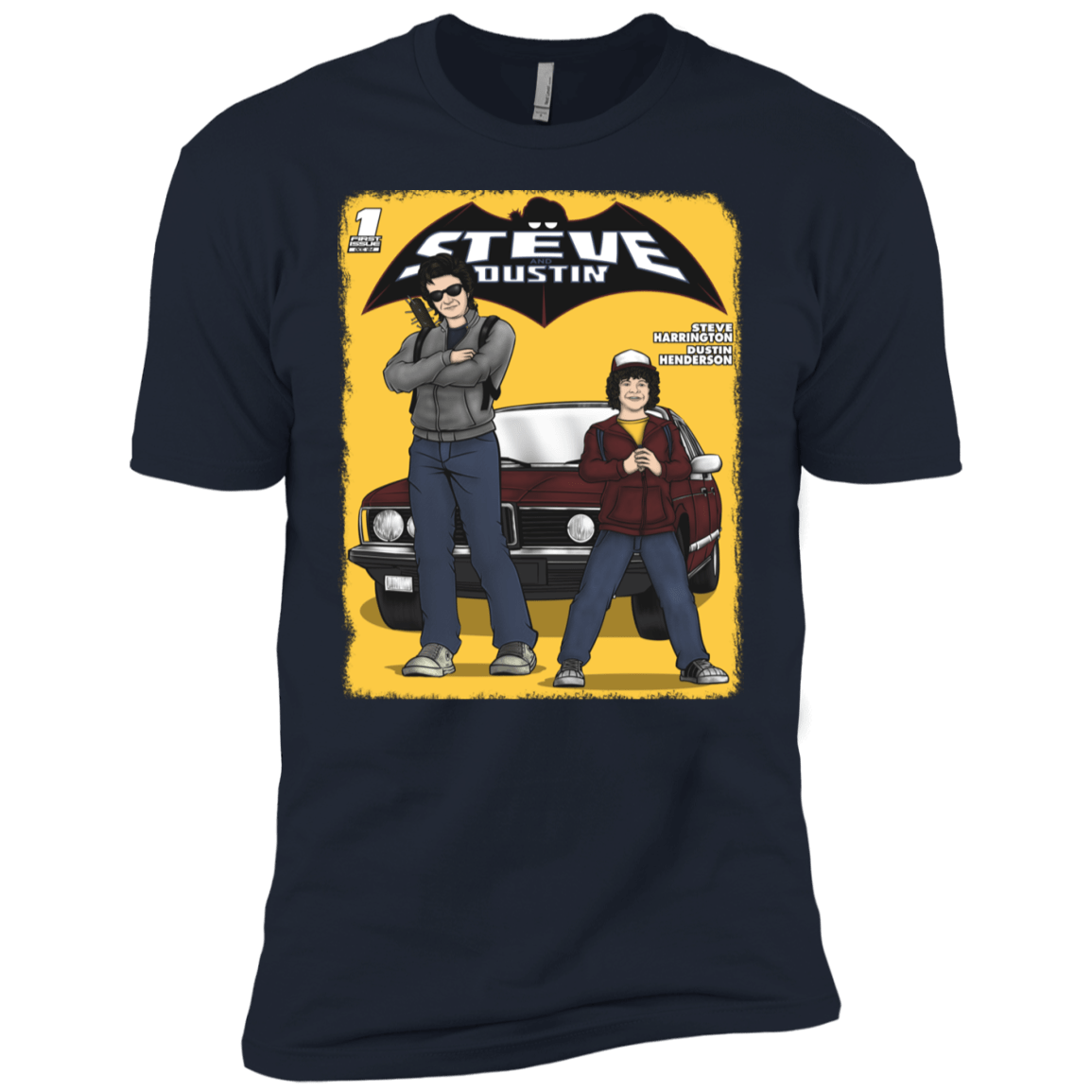 T-Shirts Midnight Navy / YXS Strange Duo Boys Premium T-Shirt