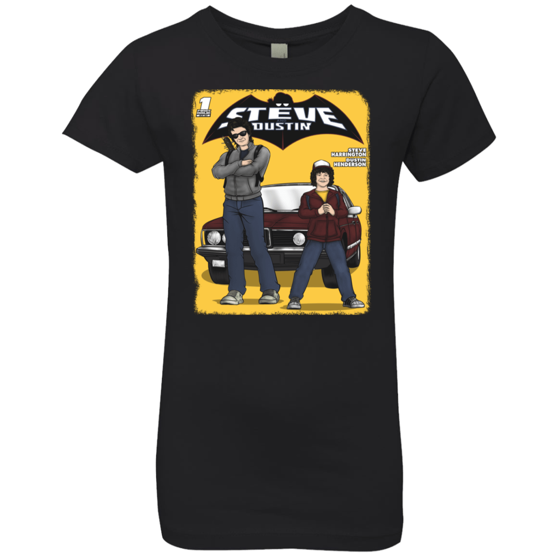 T-Shirts Black / YXS Strange Duo Girls Premium T-Shirt