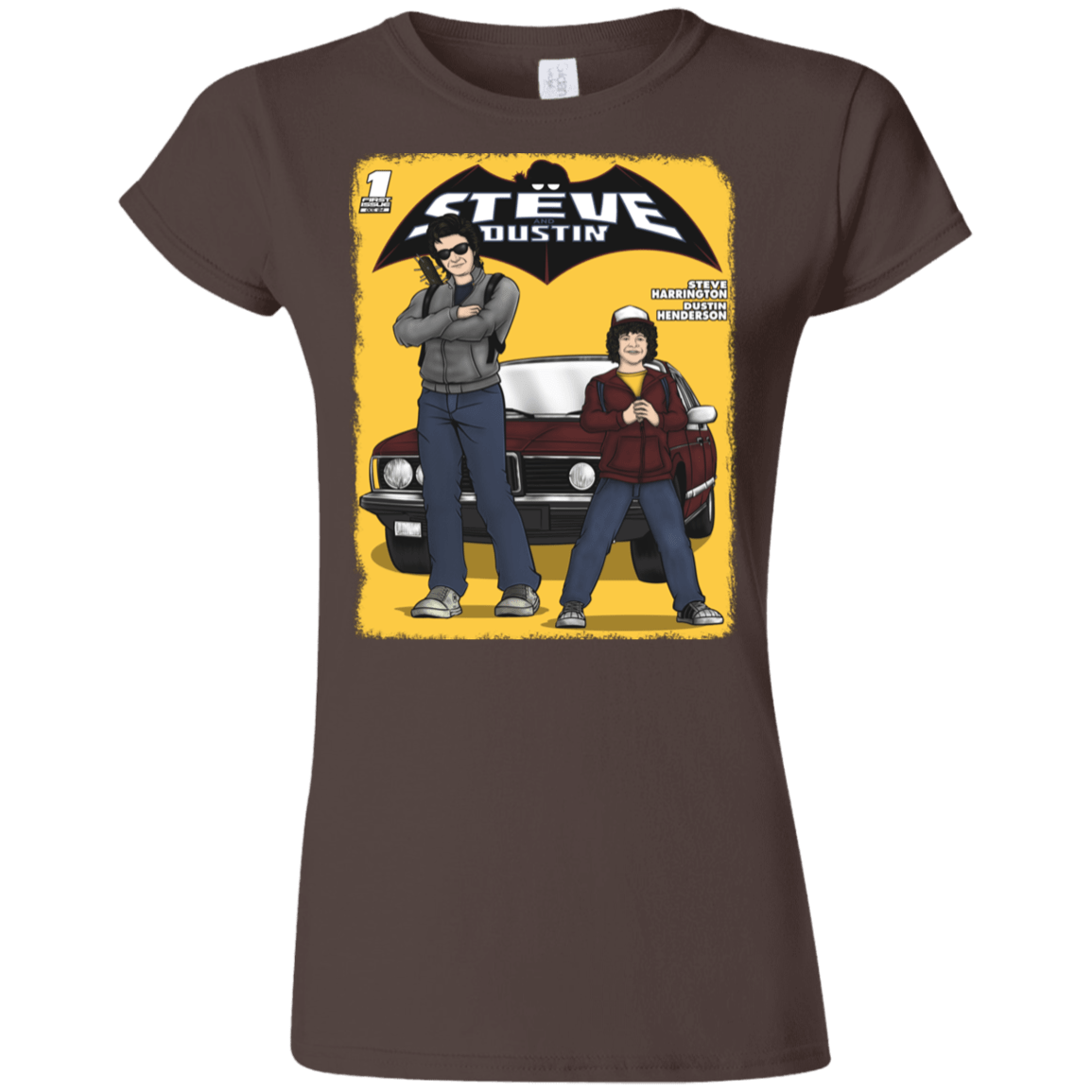 T-Shirts Dark Chocolate / S Strange Duo Junior Slimmer-Fit T-Shirt