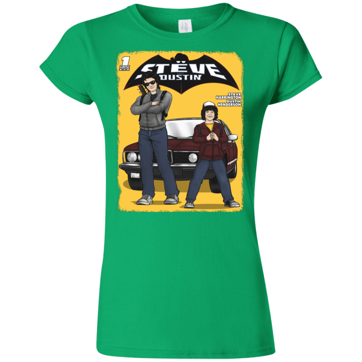T-Shirts Irish Green / S Strange Duo Junior Slimmer-Fit T-Shirt