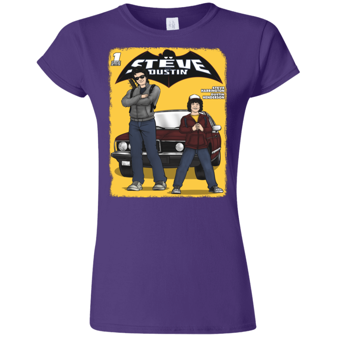 T-Shirts Purple / S Strange Duo Junior Slimmer-Fit T-Shirt