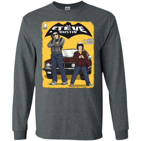 T-Shirts Dark Heather / S Strange Duo Men's Long Sleeve T-Shirt