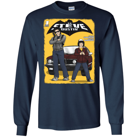 T-Shirts Navy / S Strange Duo Men's Long Sleeve T-Shirt