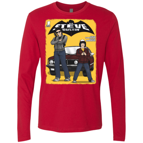 T-Shirts Red / S Strange Duo Men's Premium Long Sleeve