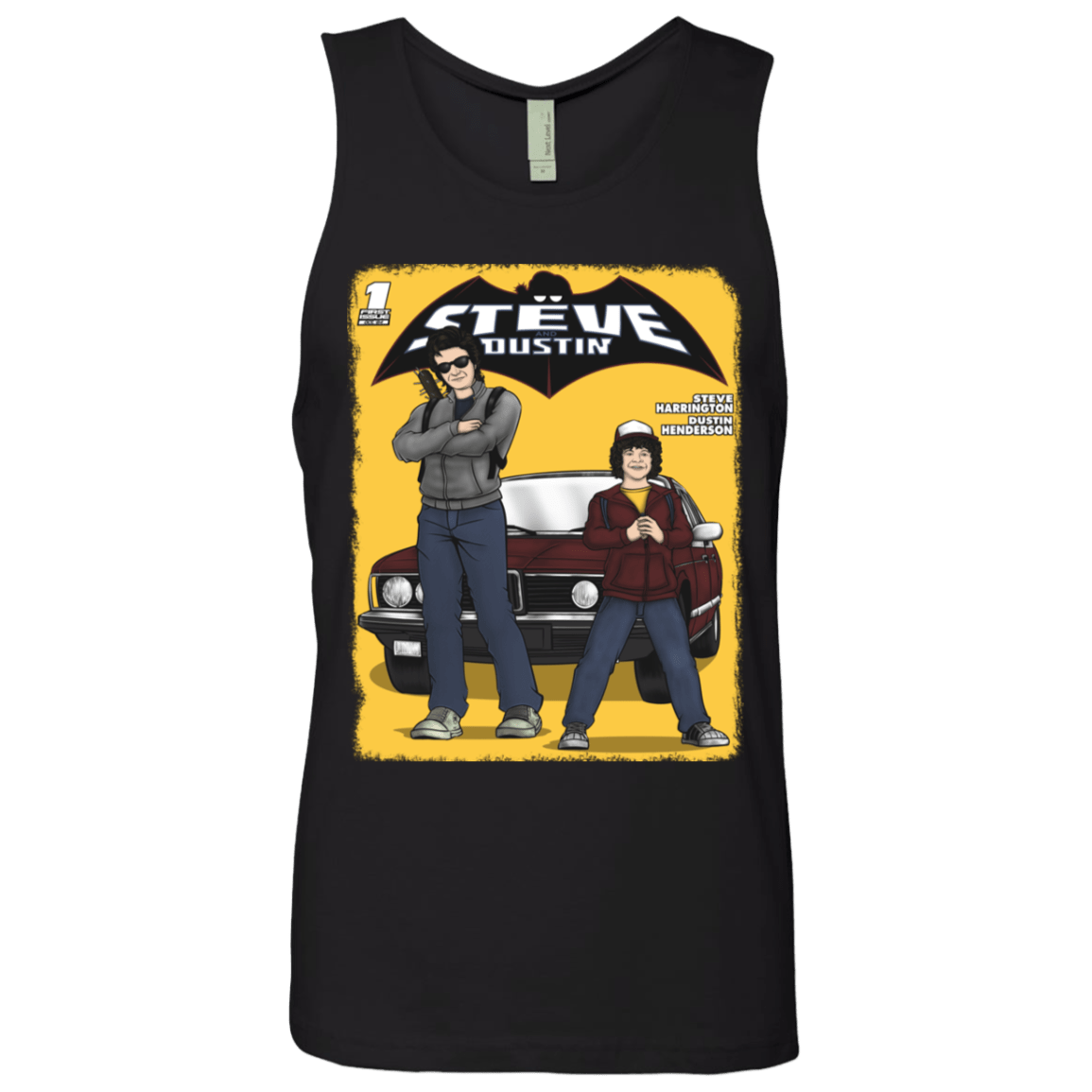 T-Shirts Black / S Strange Duo Men's Premium Tank Top