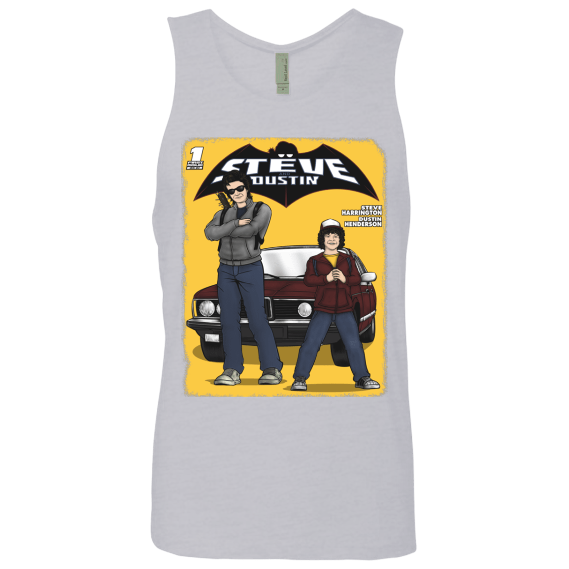 T-Shirts Heather Grey / S Strange Duo Men's Premium Tank Top