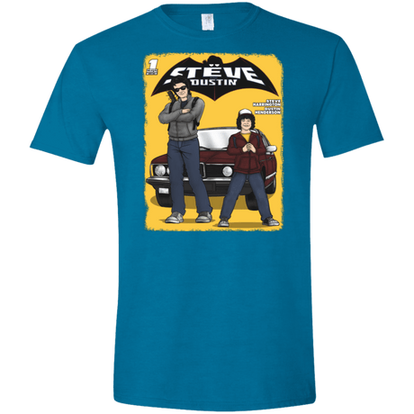 T-Shirts Antique Sapphire / S Strange Duo Men's Semi-Fitted Softstyle