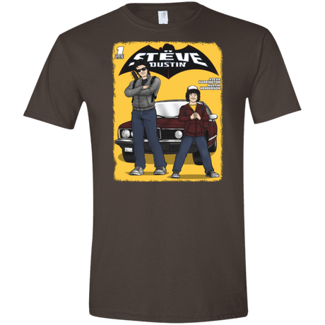 T-Shirts Dark Chocolate / S Strange Duo Men's Semi-Fitted Softstyle