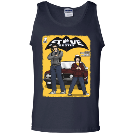 T-Shirts Navy / S Strange Duo Men's Tank Top