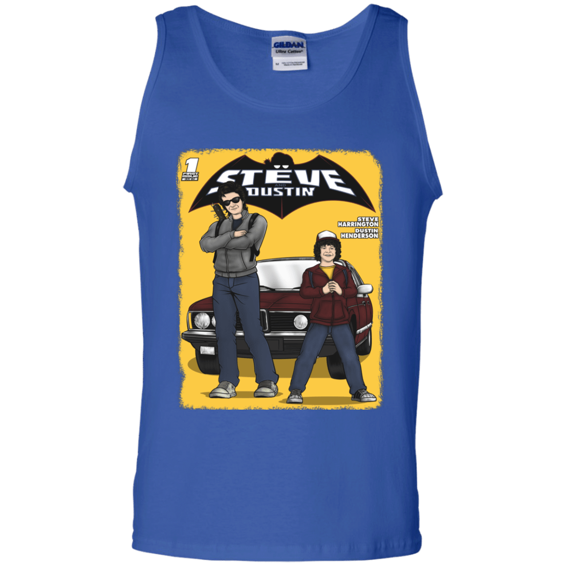 T-Shirts Royal / S Strange Duo Men's Tank Top