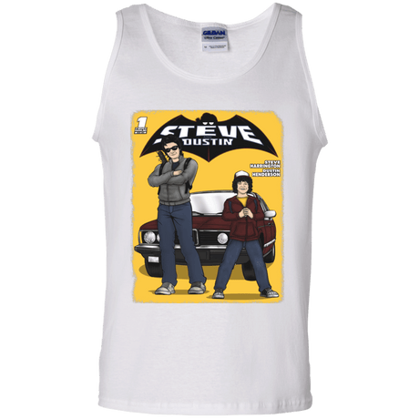 T-Shirts White / S Strange Duo Men's Tank Top