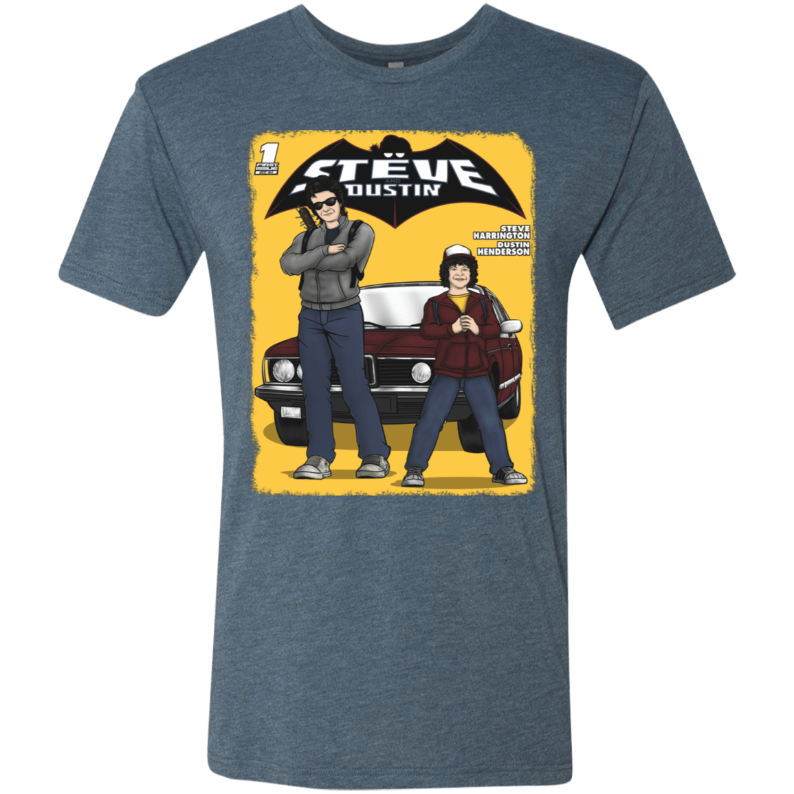 T-Shirts Indigo / S Strange Duo Men's Triblend T-Shirt