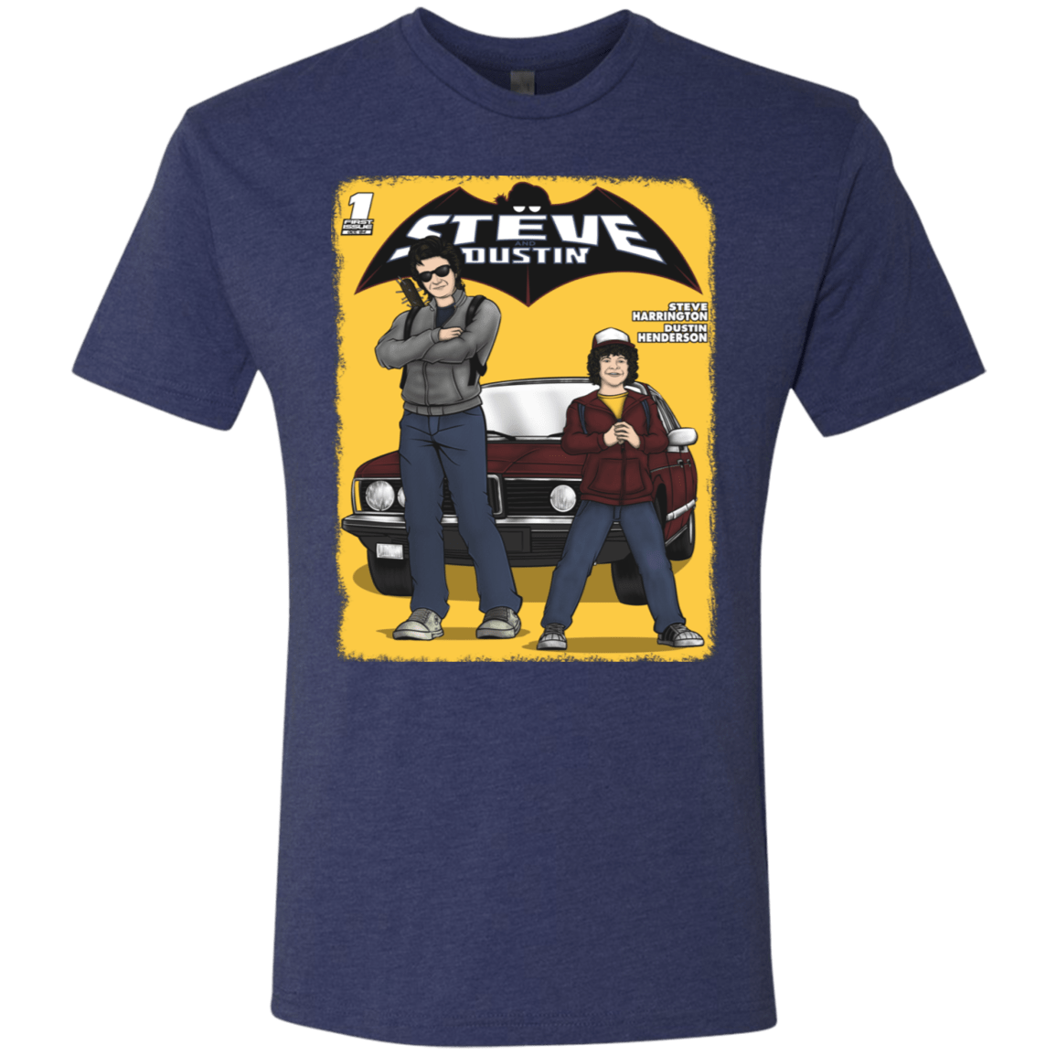 T-Shirts Vintage Navy / S Strange Duo Men's Triblend T-Shirt