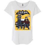 T-Shirts Heather White / X-Small Strange Duo Triblend Dolman Sleeve