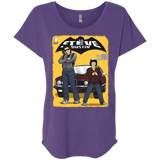 T-Shirts Purple Rush / X-Small Strange Duo Triblend Dolman Sleeve