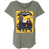 T-Shirts Venetian Grey / X-Small Strange Duo Triblend Dolman Sleeve