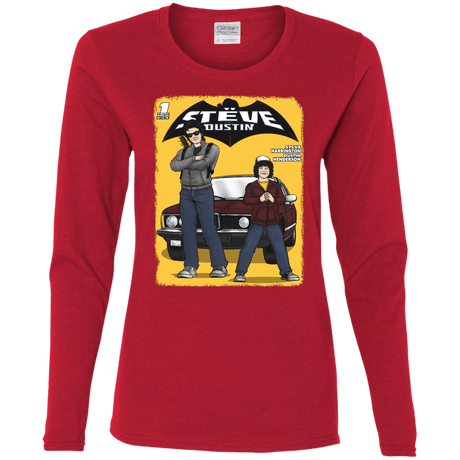 T-Shirts Red / S Strange Duo Women's Long Sleeve T-Shirt