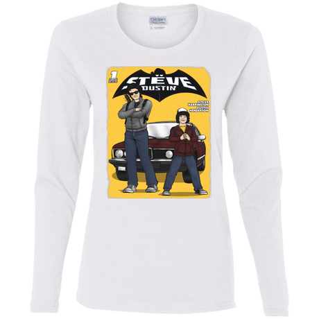 T-Shirts White / S Strange Duo Women's Long Sleeve T-Shirt