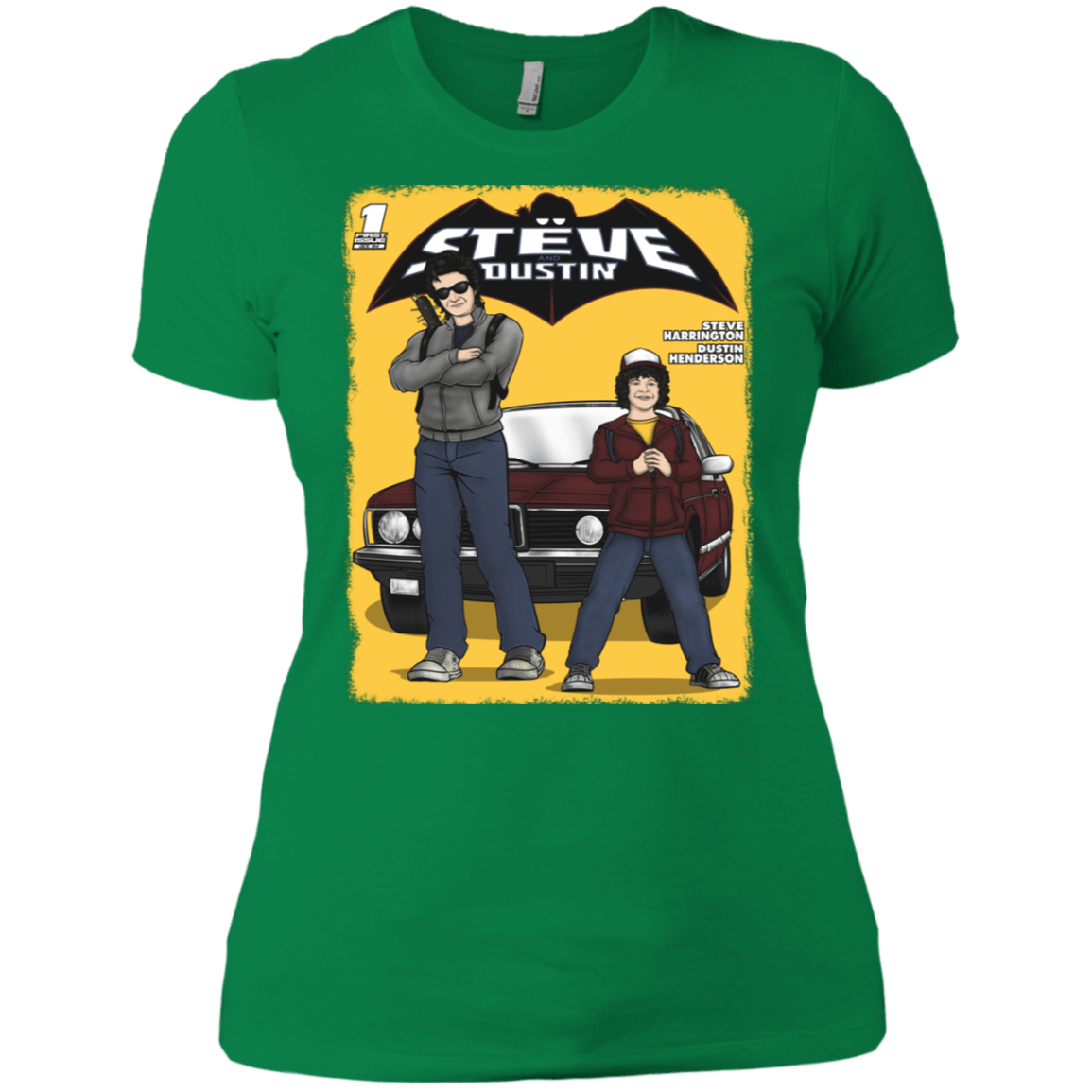 T-Shirts Kelly Green / X-Small Strange Duo Women's Premium T-Shirt