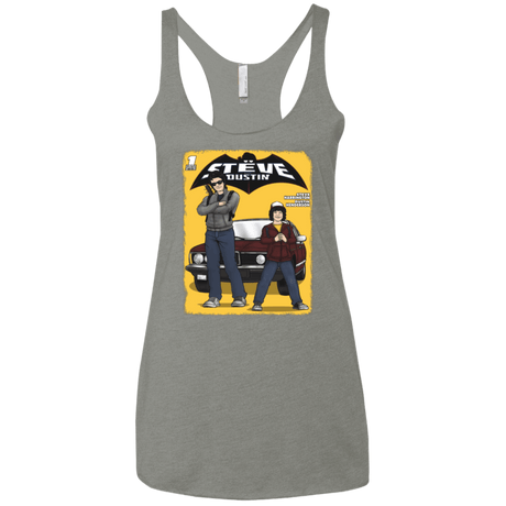 T-Shirts Venetian Grey / X-Small Strange Duo Women's Triblend Racerback Tank